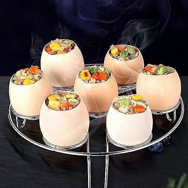 Eggeskallfjerner, eggeåpner, eggknekker i rustfritt stål, eggeskallskjærer, kjøkkenredskap i rustfritt stål, for bløtkokte egg og E []