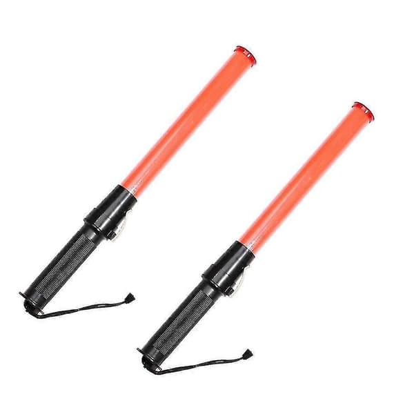 2st 43cm Trafikbatong, LED Varningslampa