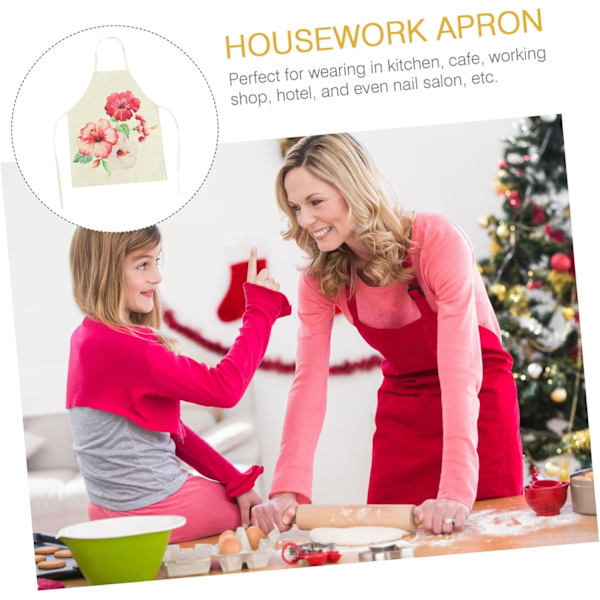 Chef's Apron for Kitchen Work Baking Aprons Print Apron