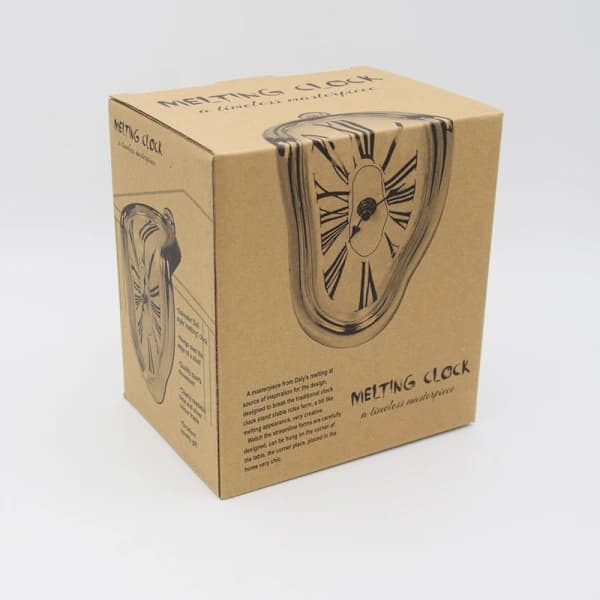 Decorative Dali Clock Melting Clock - Surreal Shelf Desk Model Clock Salvador Dali Inspired Fun Office Desk Clock