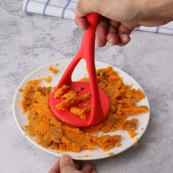 Potetmosmoser med non-stick håndtak (rød)
