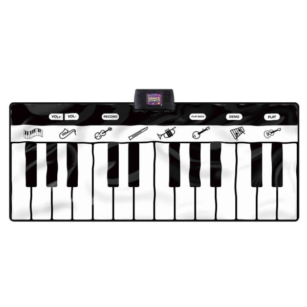Click N' Play, Gigant Tastaturmåtte, 24 Pianotaster, 8 Vælgbare Musikinstrumenter + Afspil, Optag og Demotilstand