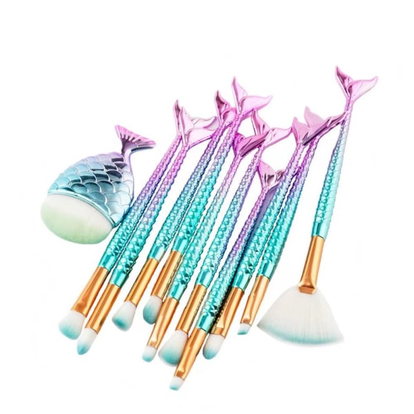 Makeup Brushes - 11 stk Makeup Brush Sett Makeup Brush Kit, Foundation Brush Eye Shadow Eye Face Powder Cosmetics Brush