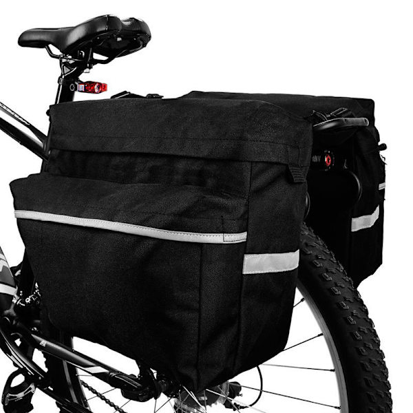 Cykeltaske med Justerbare Kroge til Cykler med Bærehåndtag, Reflekskant for Bedre Synlighed - Bicycle Co