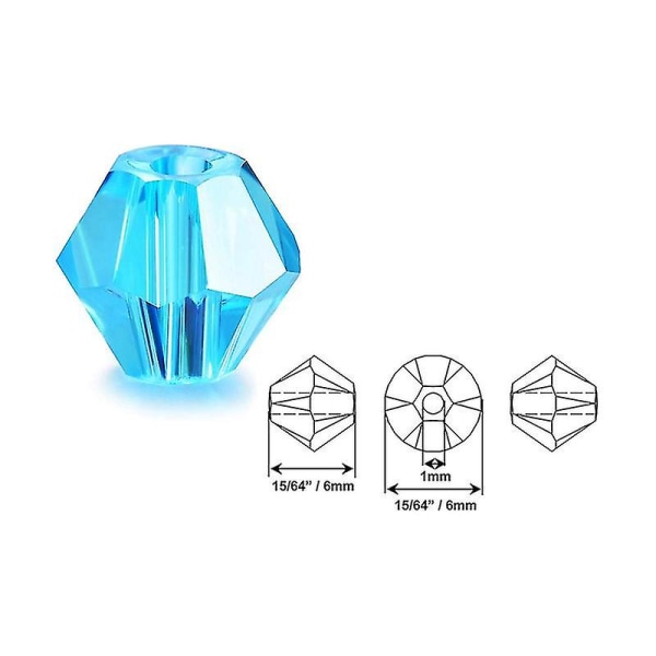 Krystalglasperler, smykkefremstilling, beholdere med forskellige farver