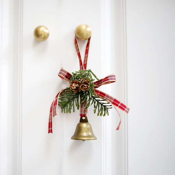 5 st julbellsmycken Julgran Hängande Dekorationer Metall Jingle Bells Julgran Hängande Smycke för Semester