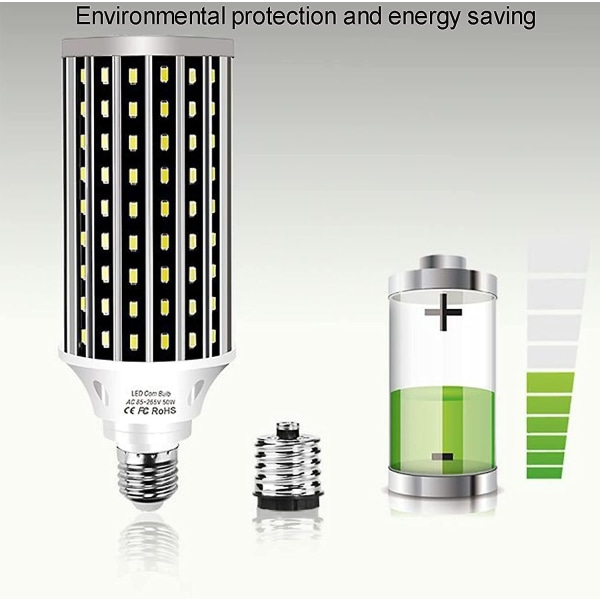 LED Maislys 50W Ekvivalent LED Pære Med Innebygd Kjølevifte, Rask Kjøling, Stort Varmespredningsområde, Øker Produktets Levetid