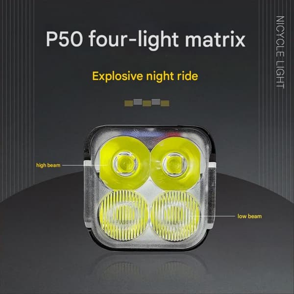 1800LM Bicycle Light with Smart Sensor - USB Rechargeable LED Headlight, Digital Display, 5 Modes, Waterproof for Road & MTB