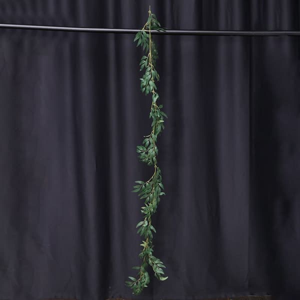 1,8 m konstgjorda eukalyptuspilblad gröna växter bröllop DIY dekor blommor växtblad simulering rotting dekor vid simulering grön rotting