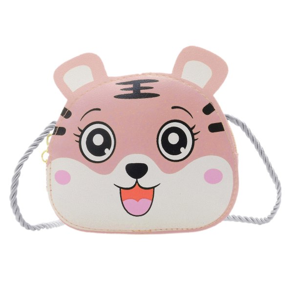 Sarjakuva Tiger Messenger -olkalaukku Baby Kid Kindergarten Crossbody Käsilaukku Violetti