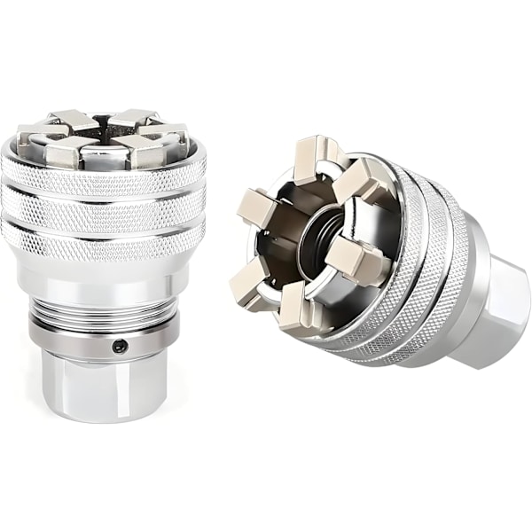 1st Adjustable Universal Socket Wrench, Manual Socket Wrench, Multifunctional Socket, 10mm-19mm Universal Sockets Tool for Drill
