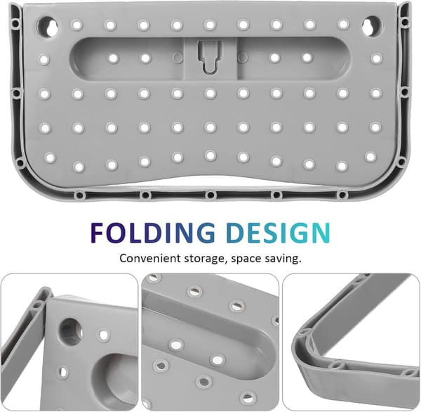 Foldable Shoe Rack Shoe Holder 28 * 14 * 2 cm PP Wall Mounted Space-Saving Design Multifunctional
