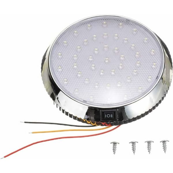 Bobillampe, 12V LED-kuppeltaklampe, campingvogninteriør