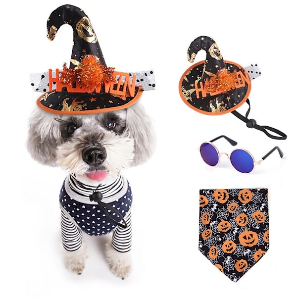 Sjove Kattens Tøj Halloween Cosplay Dragt Hundekostume Julekjole