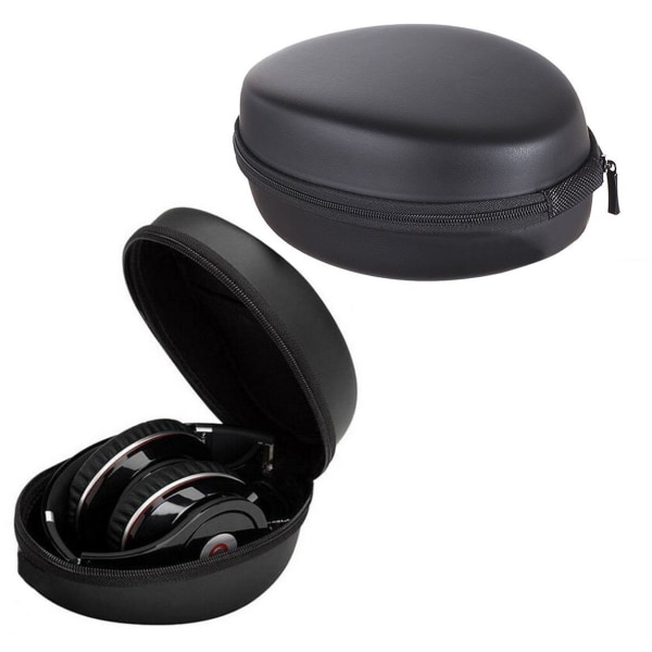Oppbevaringsveske for hodetelefoner sammenleggbar beskyttelsesveske for hodetelefoner stor hodetelefonveske