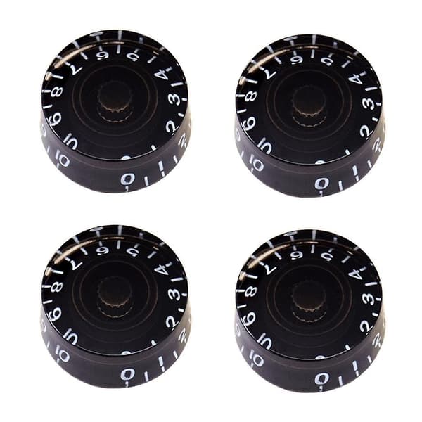 Gitarr Hastighetskontroll Knoppar och 18mm Lång Axel Potentiometer 500K Svart