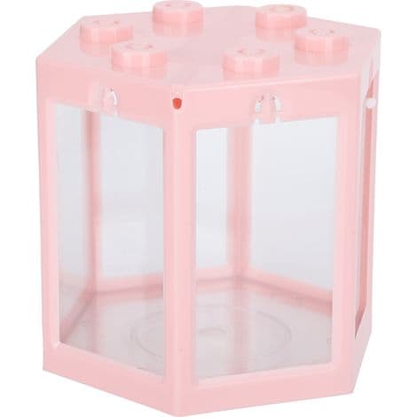 Hexagonal Aquarium with Durable Pink Interior - OTHER