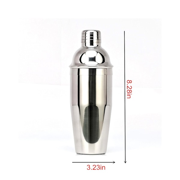 Cocktail Shaker Set med Akrylställ, 20-delad Set, Presenter till Män Pappa Farfar, Rostfritt Stål Barten