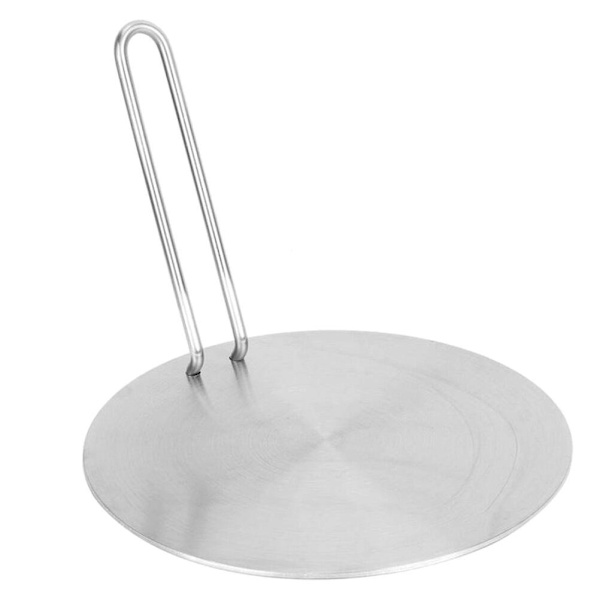 Induktiolieden lämmönjakolevy ruostumatonta terästä keittotason lämmönmuunninlevy hopea 20X20CM
