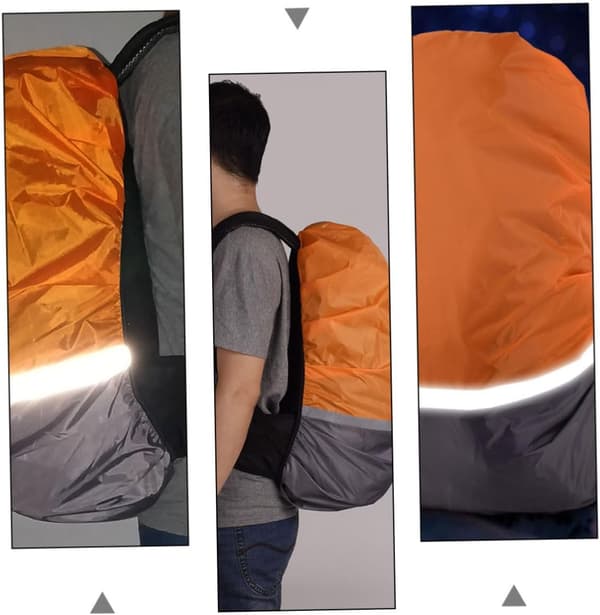 Waterproof Rain Cover for Camping Backpack, Large Size, Reflective Night Safety Protection