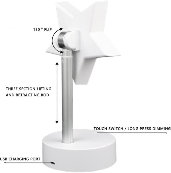Solnedgangslys Nattlys Projektor USB LED-lampe 180 Graders Rotasjon Regnbue Projeksjonslampe Solnedgang