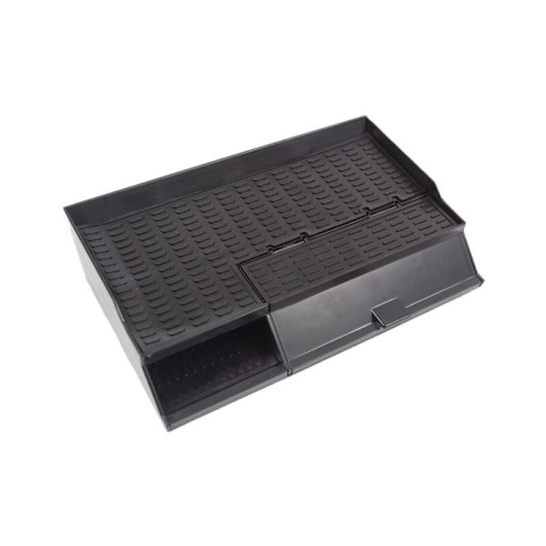 Car Central Armrest Box for Model 3 2018-2020 Non-slip Double-deck Storage