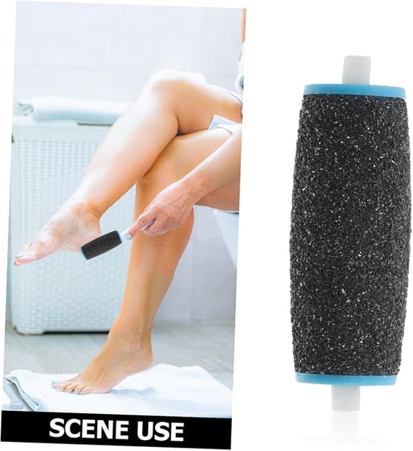 This electric pedicure tool comes with 10 replacement files and rollers to remove dead skin and gently exfoliate.