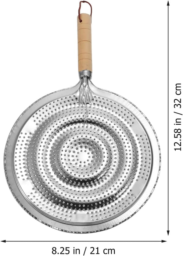2-pack Heat Diffuser for Kitchen, Heat Damper, Flame Protection Plates, Stainless Steel