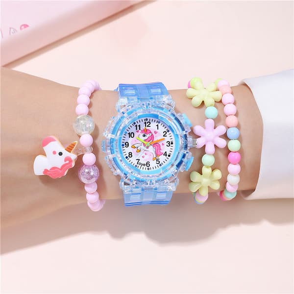 Lastenkello, Sinivalokello, Vedenpitävä rannekello lapsille F