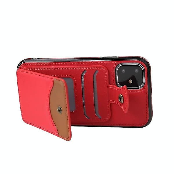 Blødt læderpung-etui til iPhone 12 Mini