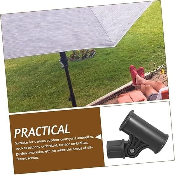 Parasolfod til have og terrasse, reservedele til parasol, hurtig og nem montering, mørk farve