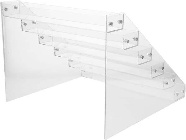 6-Tier Acrylic Shelf for Cards, Solid Stable Structure, Versatile Display for Collectible Cards, Multifunctional for Desktop