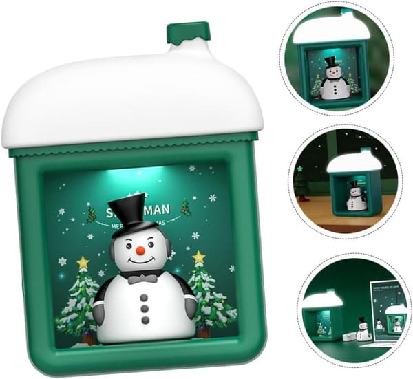 1 sett julelys LED nattlys juleskiltlys