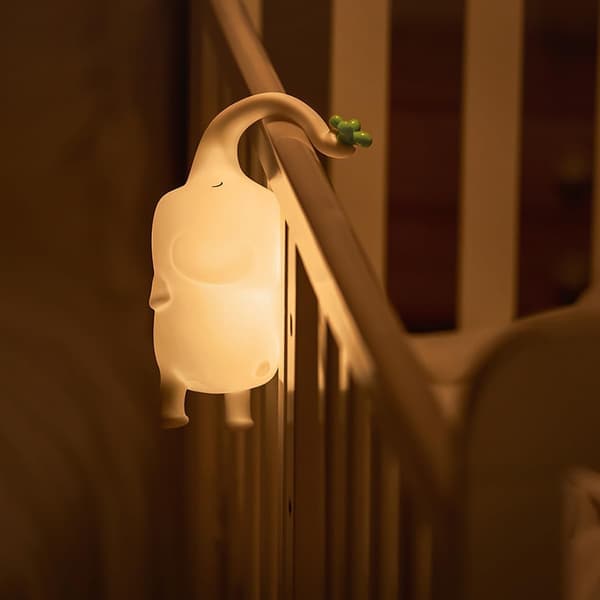Charging Elephant Night Light For Nursery Dimmable USB Lamp Cute Baby Room Decor