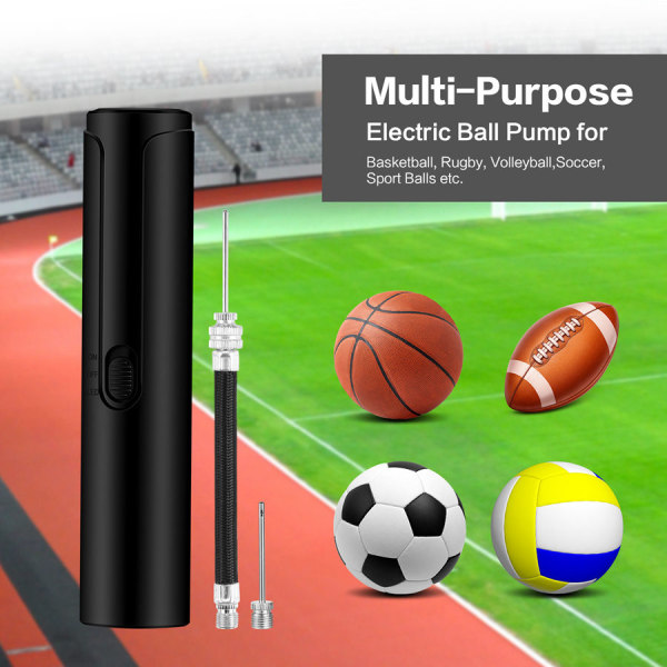 Elektrisk luftbollspump: Bärbar snabbpump med LED-ljus för alla sportbollar Basket Fotboll Fotboll Full