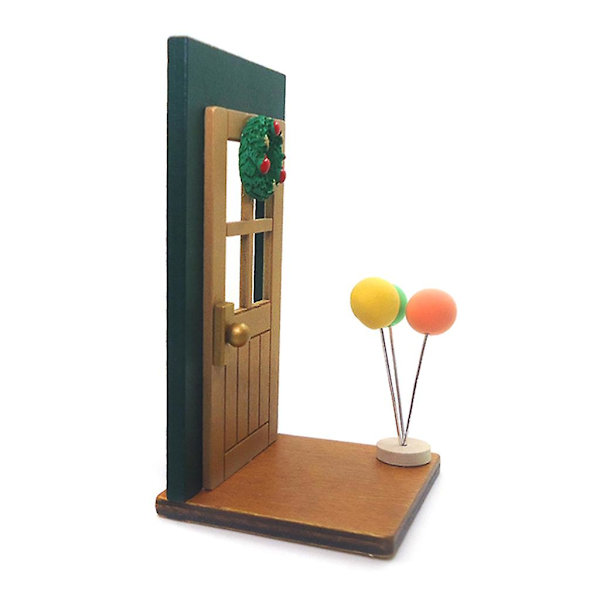 1:12 Nukenukketalon Ilmapallooviri Joulukoriste Miniatyyrinukketalon Kalusteet Tarvikkeet DIY-Skenaarioasettelu Mini Satu Puutarha Deko