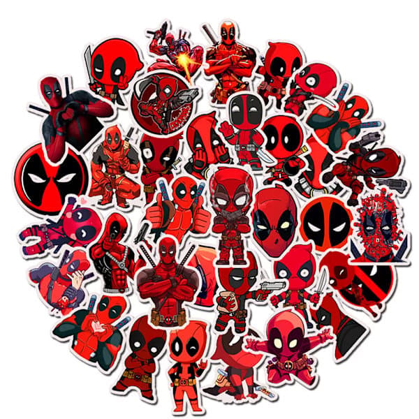 35 st Deadpool Marvel Superhjälte Serier Tecknade Anime Karaktär Graffiti Stickers