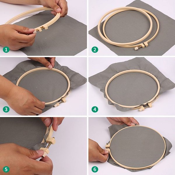 Hantverk Tillverkade Stämpling Hantverk DIY Hem Hoop Praktisk Konst, Gräs BLESIY Korsstygn