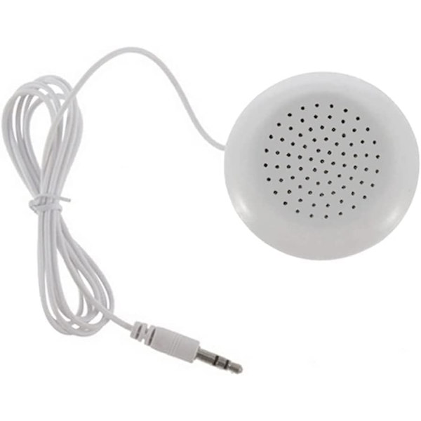Kudde Högtalare, Portabel 3.5mm Mini Kudde Stereo Utomhus Högtalare Spelare etc, Fint utförande och utsökt utseende - Vit