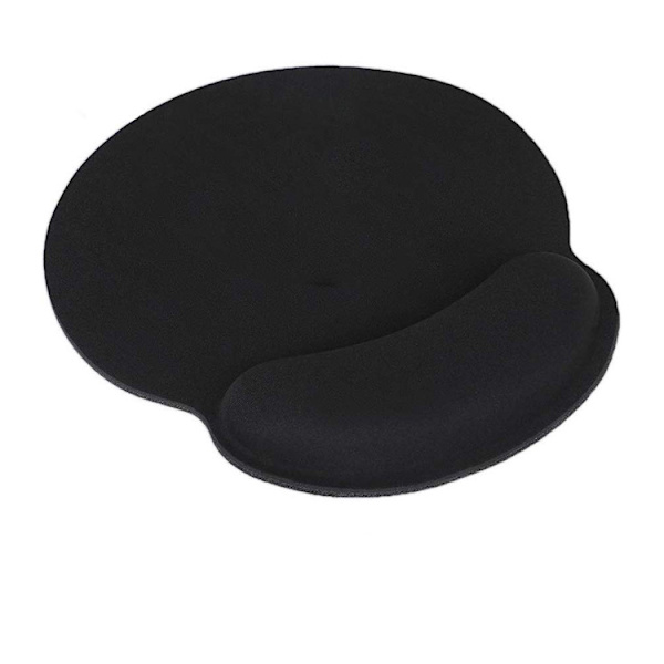 Ergonomiskt stöd, extrafin fiber och gel, halkfri, bekväm, lindrar handledstryck på tangentbord och mus