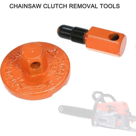 Chainsaw Clutch Removal Tool, Universal Piston Stop Clutch Flywheel Removal Tool, Orange