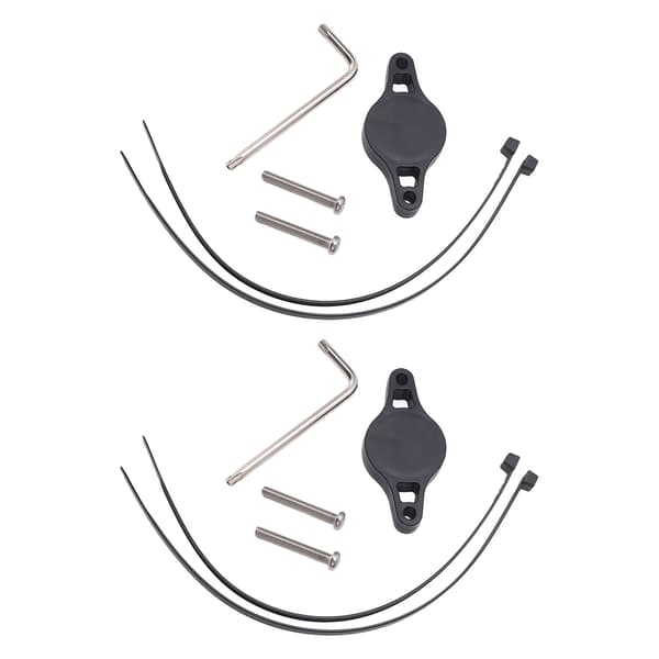 2 Pcs Bike Tracker Holder Mount Black ABS Compact Protective Shell With Screws for IOS Tracker