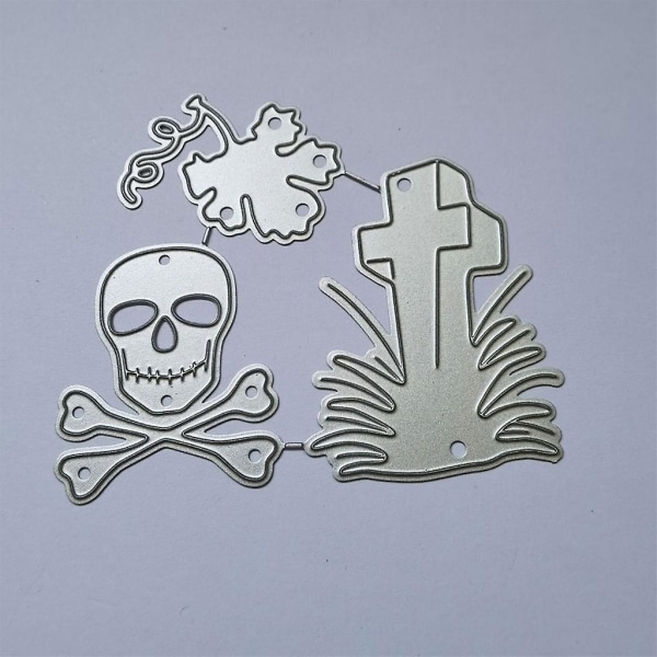 Halloween Metallklippesjablong for DIY Scrapbooking Album Papir Kort Mal