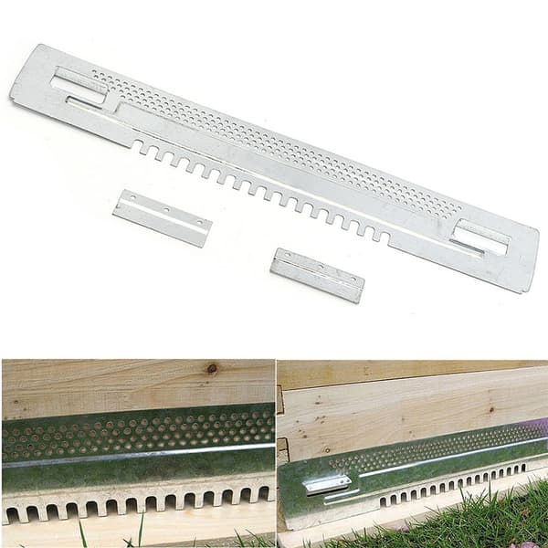 Silver Beehive Entrance Reducer Galvanized Iron Beehive Sliding Mouse Guards Travel Doors Rear Door Tool Beekeeping Frame Equipment