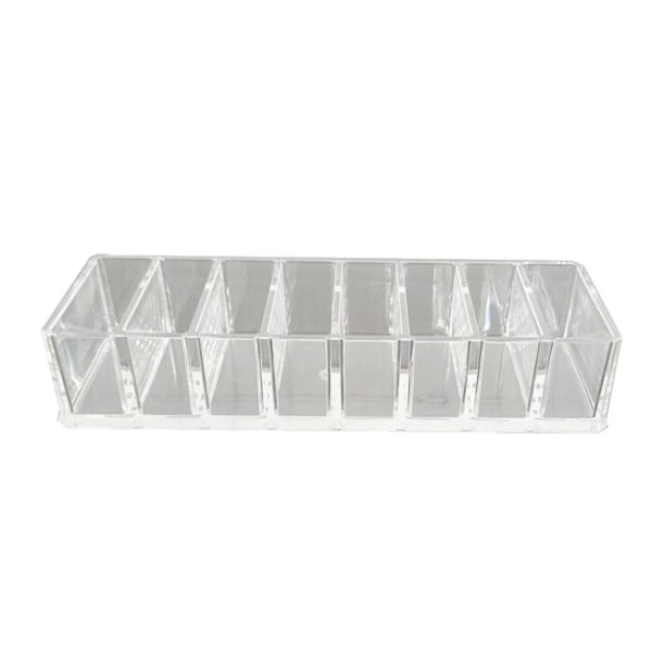 Akryl Gitterboks Kosmetik Display Stativ Diverse Opbevaringsboks Vaskesvamp Holder Ziplock Pose Organiser