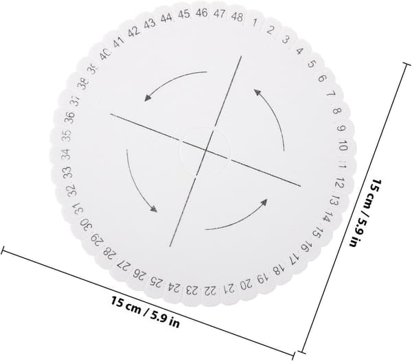 Foam Braiding Disc with Positioning Pins for DIY Bracelet Making and Belt