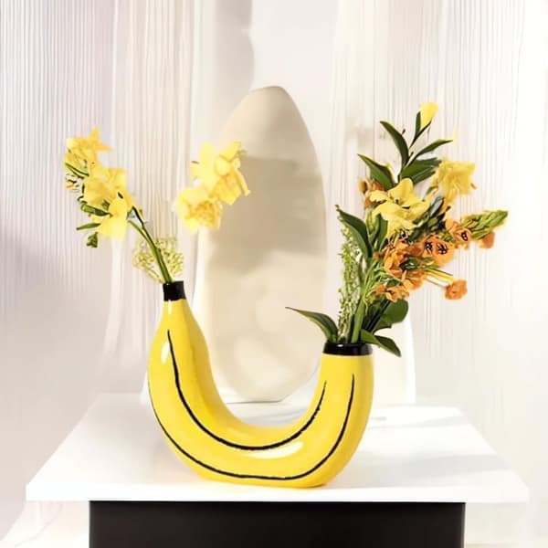 Resin Banana Vase, Resin Craft - 1 pc