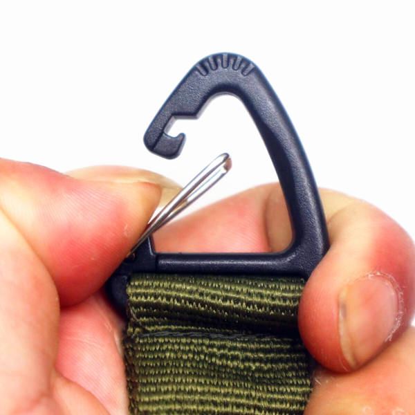 Taktiske nøgleringe til mænd, faldskærmsnøgleringe, militære nylon-riggers nøglering-clips arbejdsværktøj
