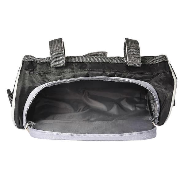 Durable Motorcycle Front Bag, Detachable Waterproof Phone Holder, Black