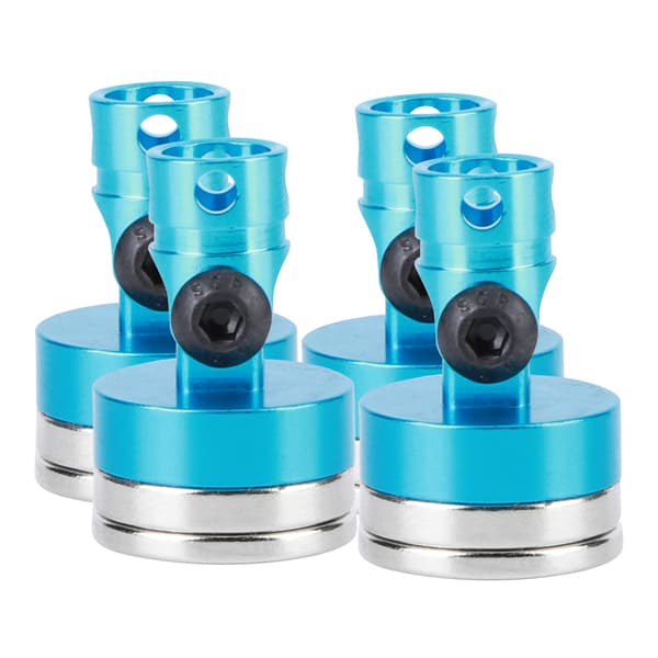 Stærke Magnet RC Bilkarosseristolper til Axial SCX10 1/10 Model Sæt med 4 Blå